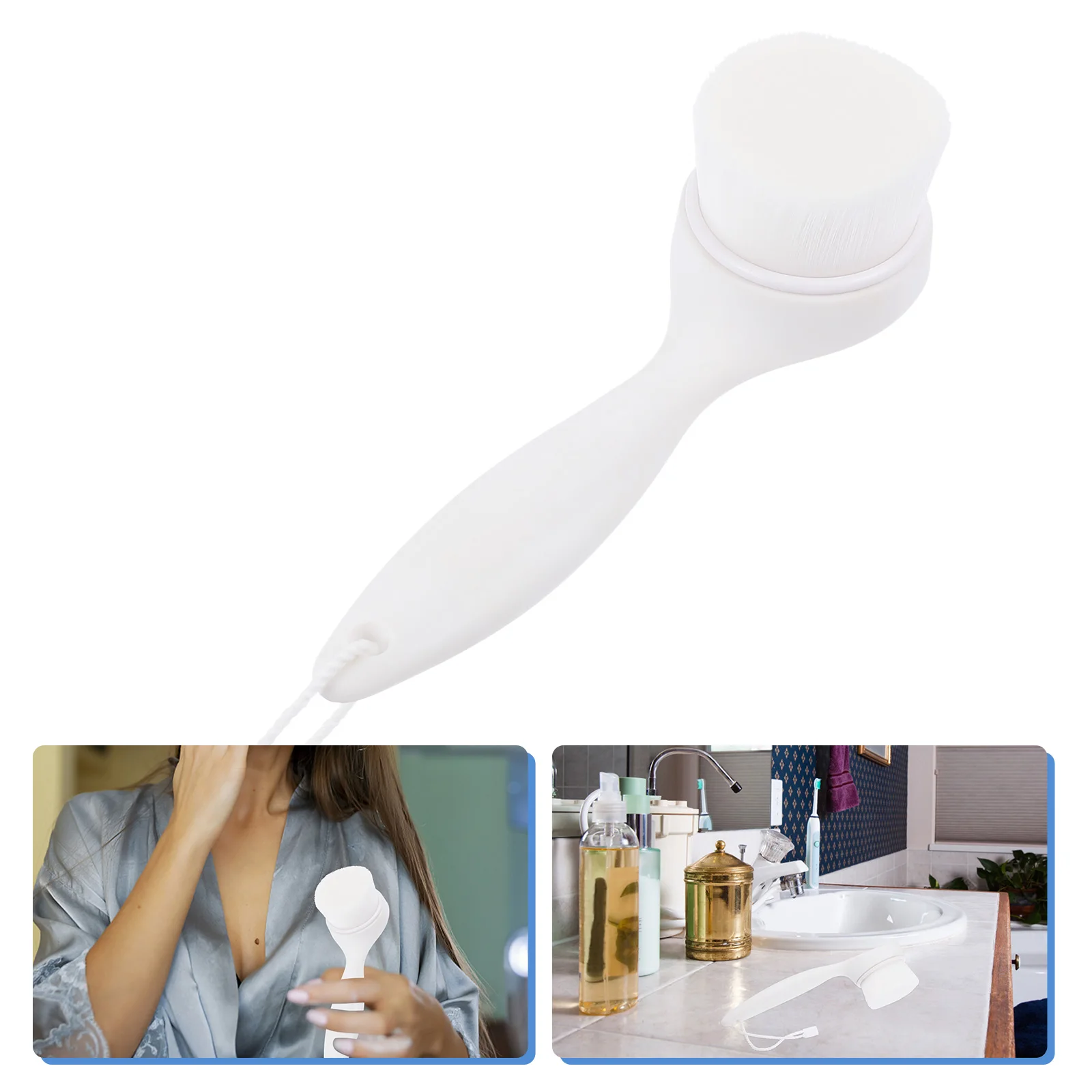 Face Brush Scrubbing Clean Facial Deep Cleansing White Manual Handheld Cleanser
Face Brush Scrubbing Clean Facial Deep Cleansing White Manual Handheld Cleanser