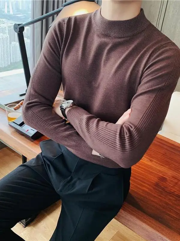 Мужской вязаный свитер с высоким воротником, повседневный модный удобный облегающий свитер средней длины Ne Knit Base irt, весна-осень, новинка Arr...
Мужской вязаный свитер с высоким воротником, повседневный модный удобный облегающий свитер средней длины Ne Knit Base irt, весна-осень, новинка Arr...