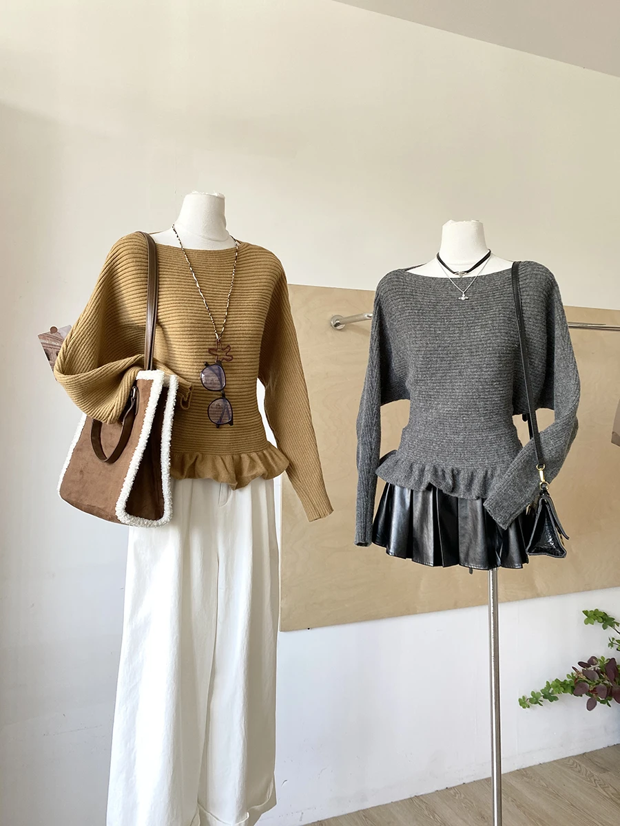 Women's Knitted Long Sleeve Base Shirt Waist Cinching Belted Autumn Winter New Style Elegant Sweater Polyester Fiber round Neck
Women's Knitted Long Sleeve Base Shirt Waist Cinching Belted Autumn Winter New Style Elegant Sweater Polyester Fiber round Neck