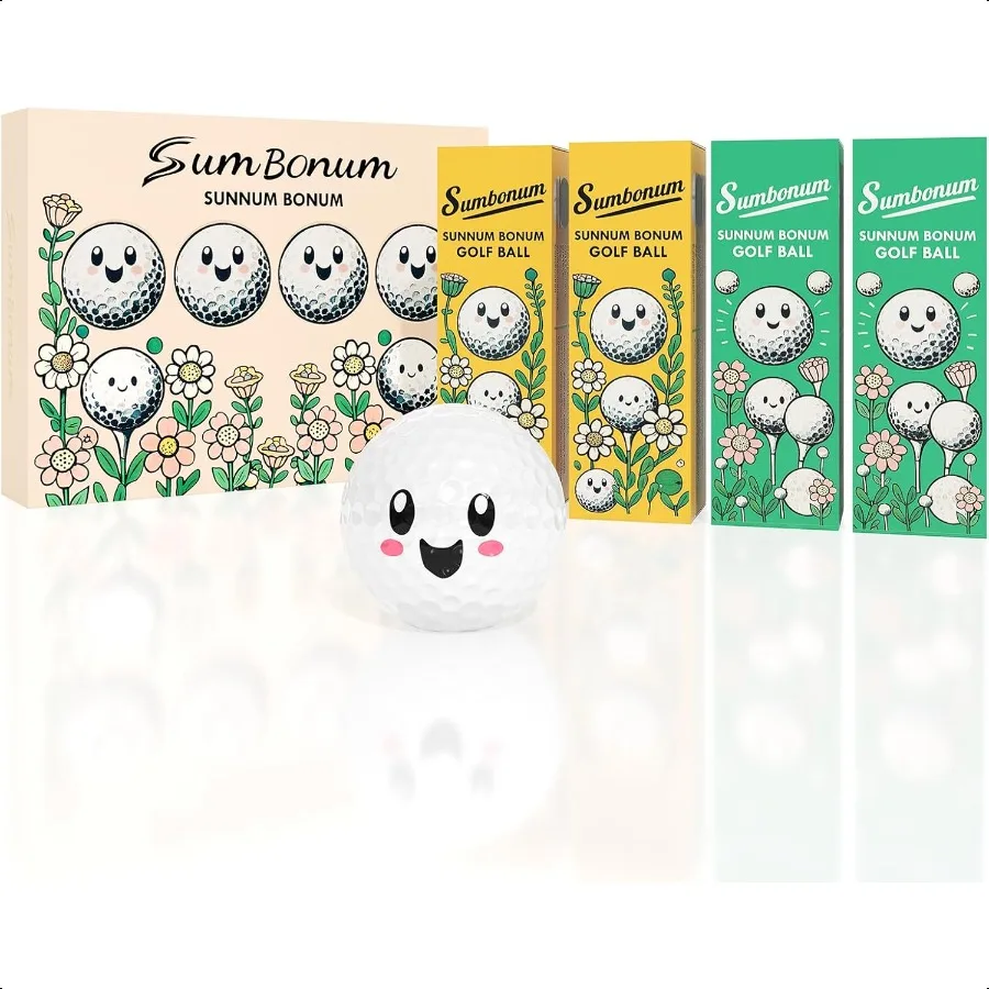 Cartoon Design Urethane Golf Balls Premium Construction High Spin Soft Feel Fun Stylish Patterns CutResistant Cover Perfect for 
Cartoon Design Urethane Golf Balls Premium Construction High Spin Soft Feel Fun Stylish Patterns CutResistant Cover Perfect for