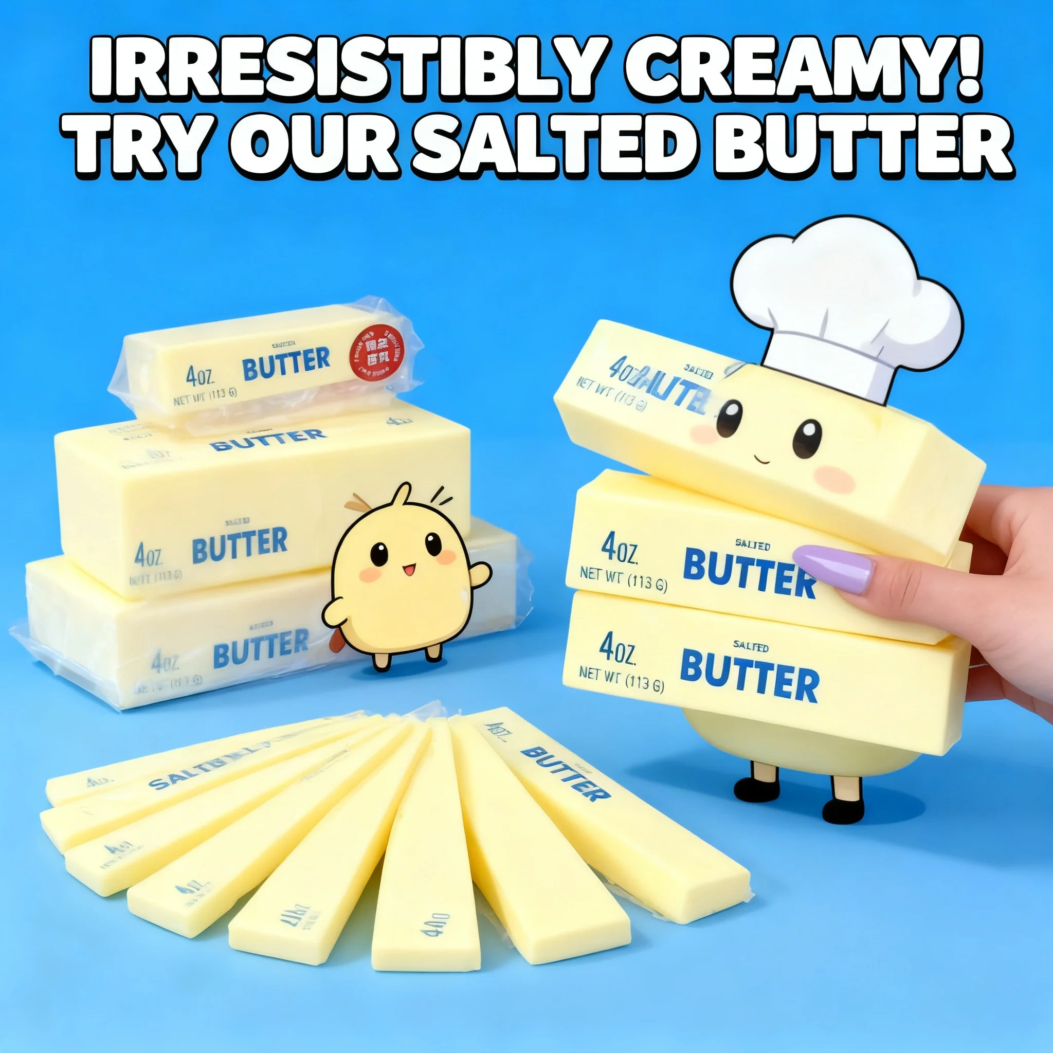 Hachimi Butter Stick Soft Slow Rebound Stress Relief Toy for Students Squishy Fidget Hand Decompressing
Hachimi Butter Stick Soft Slow Rebound Stress Relief Toy for Students Squishy Fidget Hand Decompressing