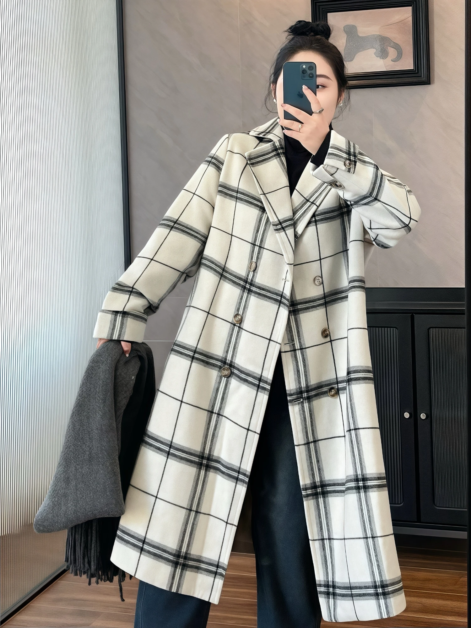 Женское зимнее пальто больших размеров, утепленное, шерстяное, в университетском стиле, повседневное, для поездок на работу, прямого кроя, с длинными рукавами, средней длины
Женское зимнее пальто больших размеров, утепленное, шерстяное, в университетском стиле, повседневное, для поездок на работу, прямого кроя, с длинными рукавами, средней длины