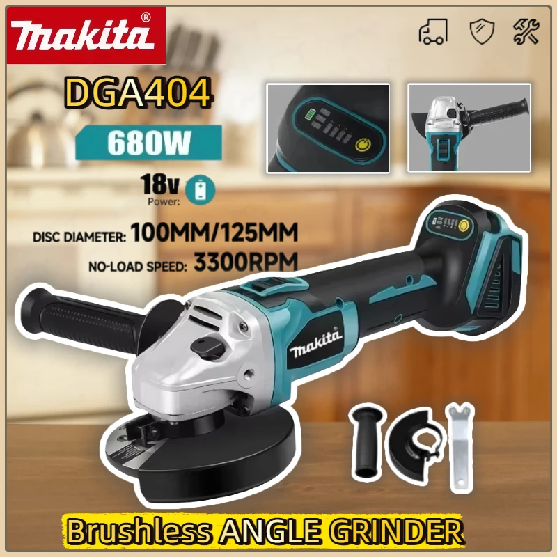 Makita DGA404 100mm CordlessElectric Angle Grinder Metal Wood Power Tool Grinder Cordless Grinding Polishing Cutting Machine
Makita DGA404 100mm CordlessElectric Angle Grinder Metal Wood Power Tool Grinder Cordless Grinding Polishing Cutting Machine