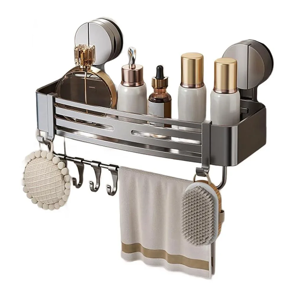 No Drill Corner Shelf for Bathroom with Suction Cup Mount Easy Installation Space Saving Aluminum ABS Storage Organizer
No Drill Corner Shelf for Bathroom with Suction Cup Mount Easy Installation Space Saving Aluminum ABS Storage Organizer
