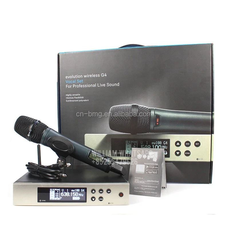 Top Quality EW135G4 EW 100 G4 Professional UHF Wireless Microphone System With EW100G4 Receiver E835 Microphone & Lapel Headset
Top Quality EW135G4 EW 100 G4 Professional UHF Wireless Microphone System With EW100G4 Receiver E835 Microphone & Lapel Headset