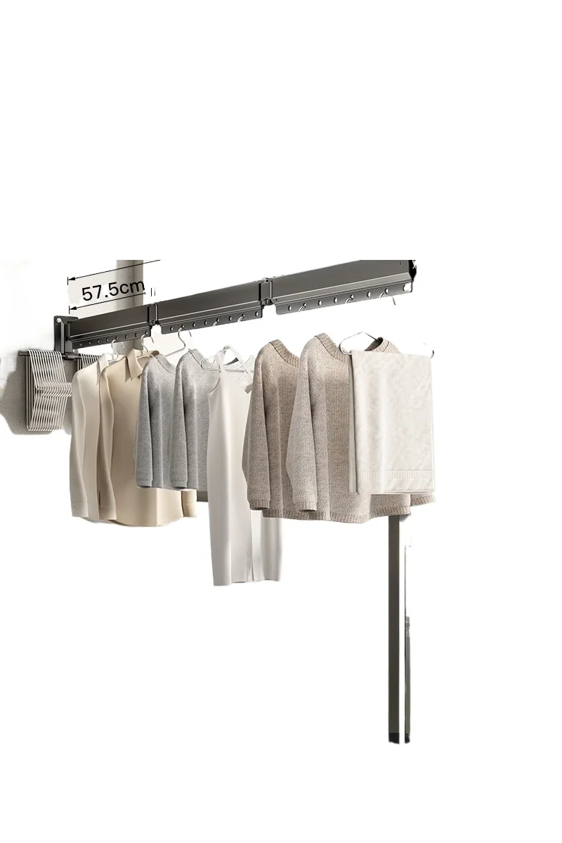 Folding clothes drying rack Balcony Household clothes drying rod Invisible clothes drying rack Wall hanging type
Folding clothes drying rack Balcony Household clothes drying rod Invisible clothes drying rack Wall hanging type