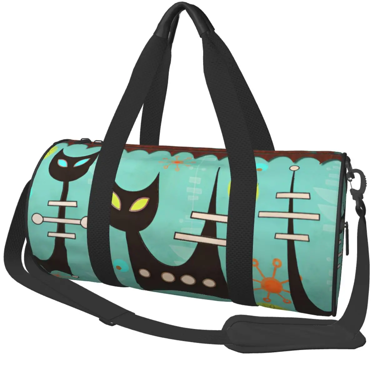 Mid Century Black Cats Retro Sports Bags Abstract Luggage Gym Bag Large Cute Handbags Men's Design Oxford Fitness Bag
Mid Century Black Cats Retro Sports Bags Abstract Luggage Gym Bag Large Cute Handbags Men's Design Oxford Fitness Bag