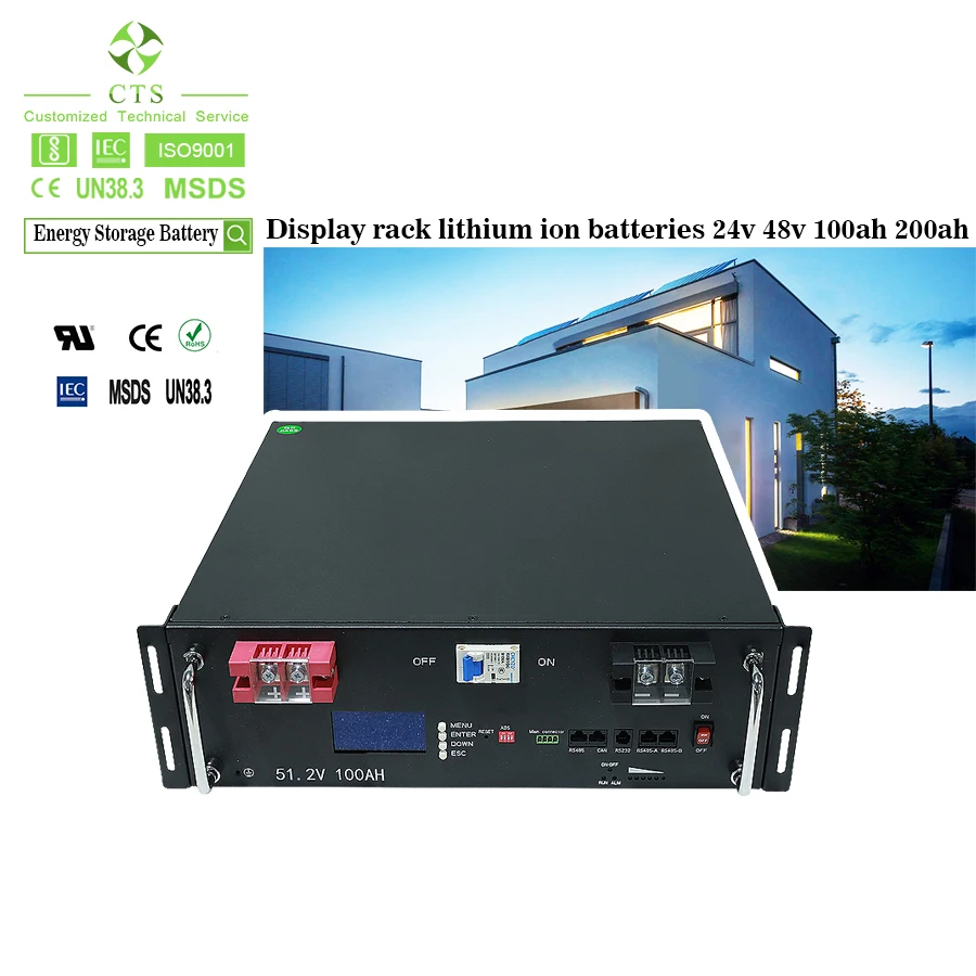 CTS High Capacity 10kwh 20kwh Solar Power Batteries, 48v 200ah 400ah LiFePo4 Lithium Battery Pack
CTS High Capacity 10kwh 20kwh Solar Power Batteries, 48v 200ah 400ah LiFePo4 Lithium Battery Pack