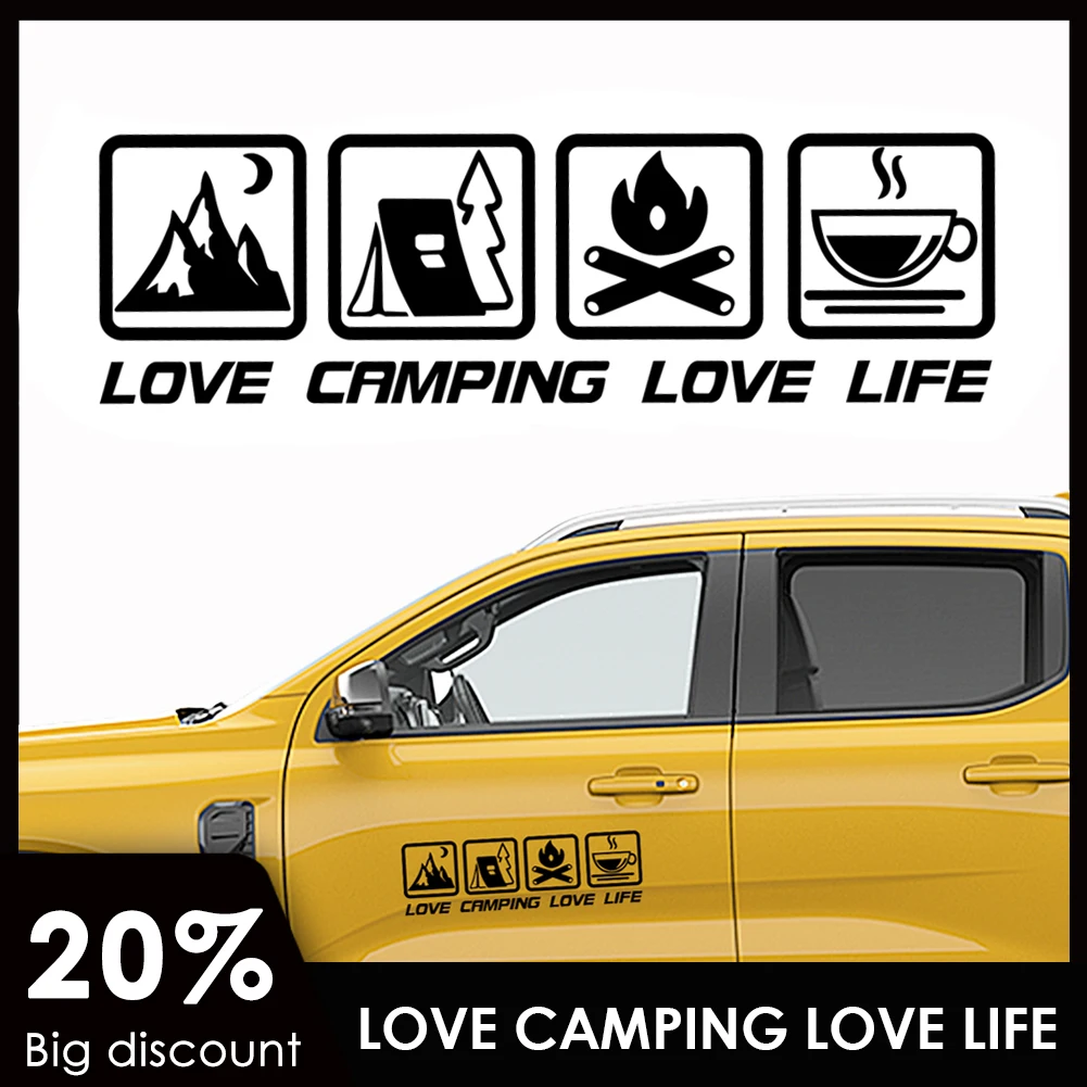 Decorative Car Stickers LOVE CAMPING LOVE LIFE Waterproof Bumper Body Vehicle Stickers Decorative Body Stickers Car Decoration
Decorative Car Stickers LOVE CAMPING LOVE LIFE Waterproof Bumper Body Vehicle Stickers Decorative Body Stickers Car Decoration