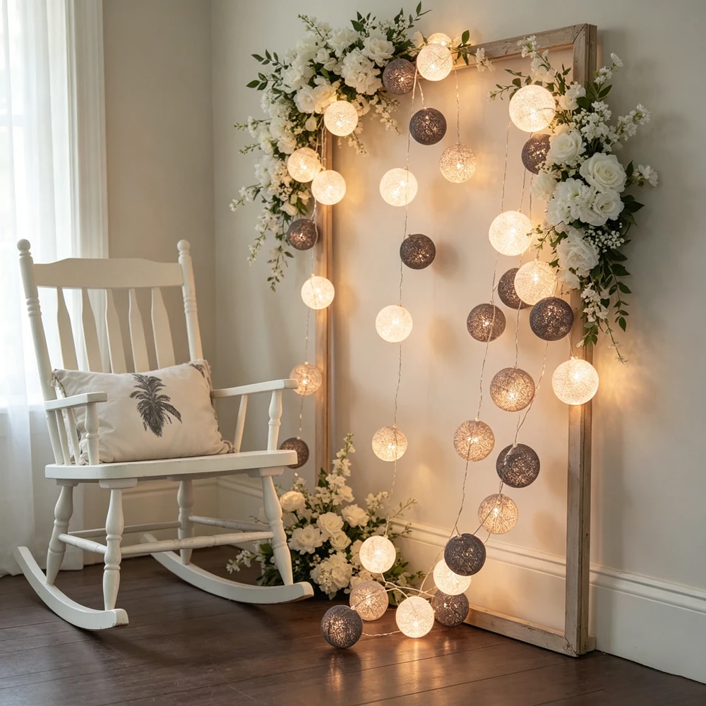 10/20 LEDs String Lights Cotton Thread Balls Home Decoration Lamp for Party Wedding Color Light String Christmas Decorations
10/20 LEDs String Lights Cotton Thread Balls Home Decoration Lamp for Party Wedding Color Light String Christmas Decorations