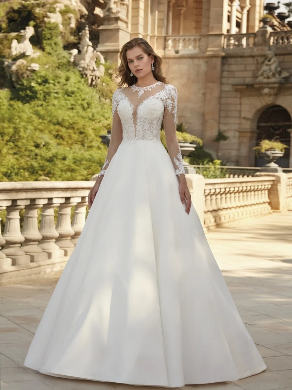 Classic Tulle Wedding Dresses Romantic Appliqué Bridal Gowns Sexy A-Line Floor-Length Wedding Gowns Vestidos De Novia
Classic Tulle Wedding Dresses Romantic Appliqué Bridal Gowns Sexy A-Line Floor-Length Wedding Gowns Vestidos De Novia
