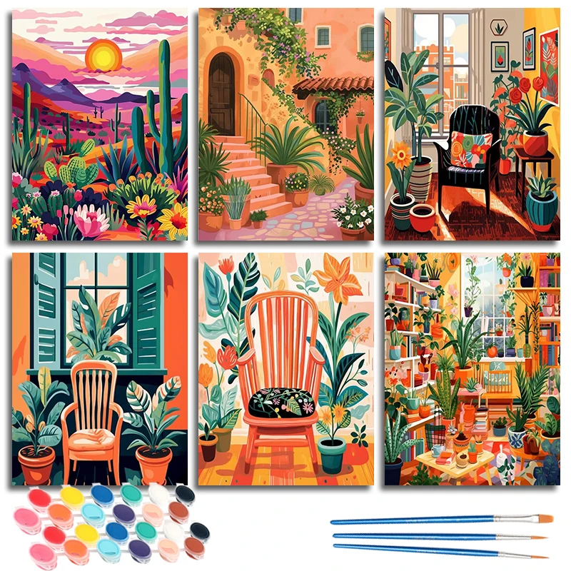 CHENISTORY Paint By Numbers Cartoon Landscape Kits DIY Frame Coloring By Number Drawing On Canvas HandPainted Art Gift
CHENISTORY Paint By Numbers Cartoon Landscape Kits DIY Frame Coloring By Number Drawing On Canvas HandPainted Art Gift