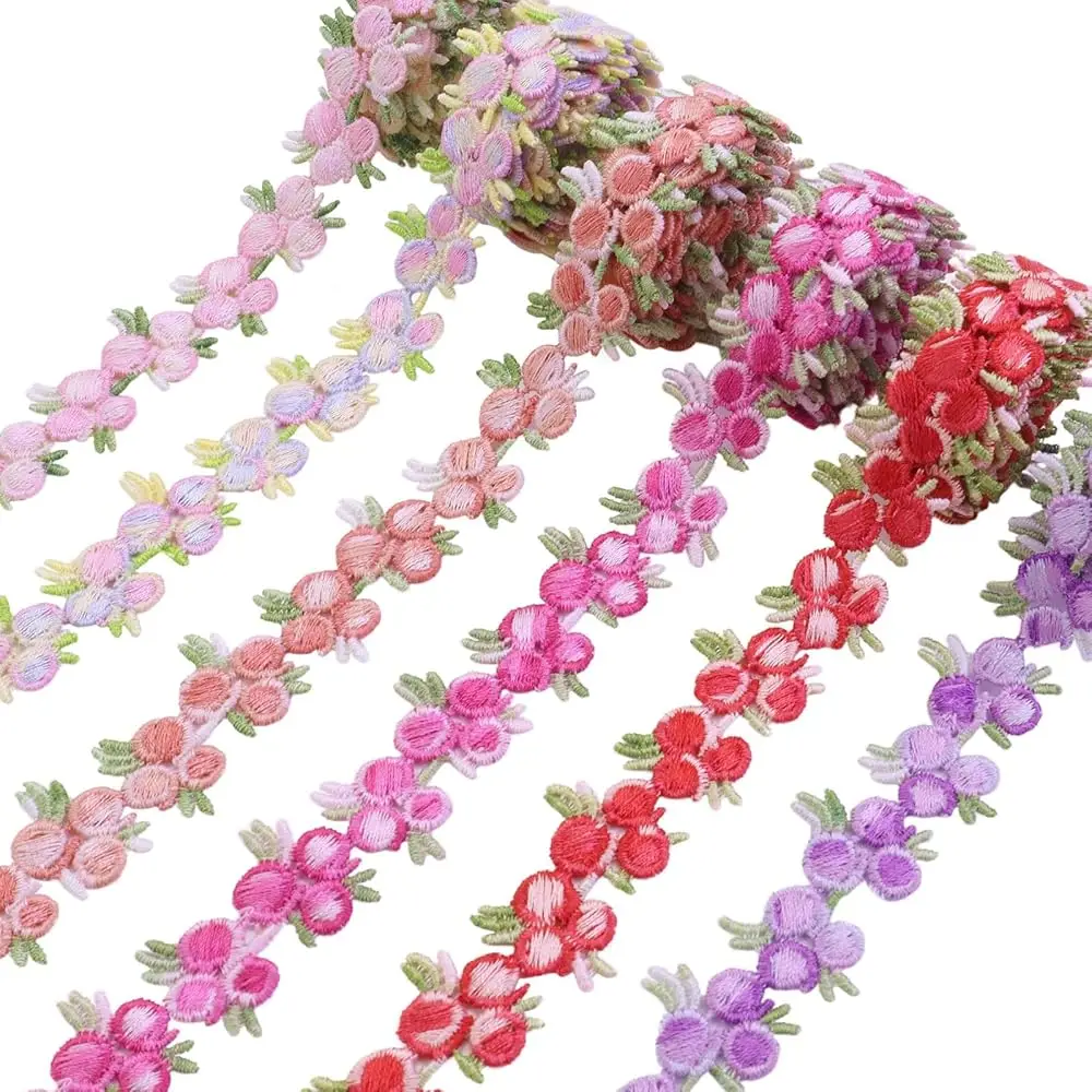 Flower Embroidered Lace Trim 6 Yards Rose Applique Lace Ribbon Trim for Sewing Crafts 6 Mix Colors
Flower Embroidered Lace Trim 6 Yards Rose Applique Lace Ribbon Trim for Sewing Crafts 6 Mix Colors