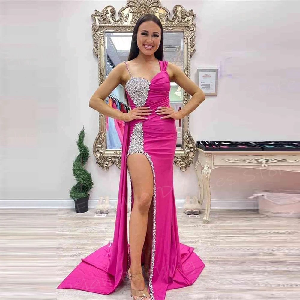 Graceful Sexy Women's Mermaid Classic Evening Dresses Popular Sleeveless Prom Gowns New High Side Split Beaded Vestido De Noche
Graceful Sexy Women's Mermaid Classic Evening Dresses Popular Sleeveless Prom Gowns New High Side Split Beaded Vestido De Noche