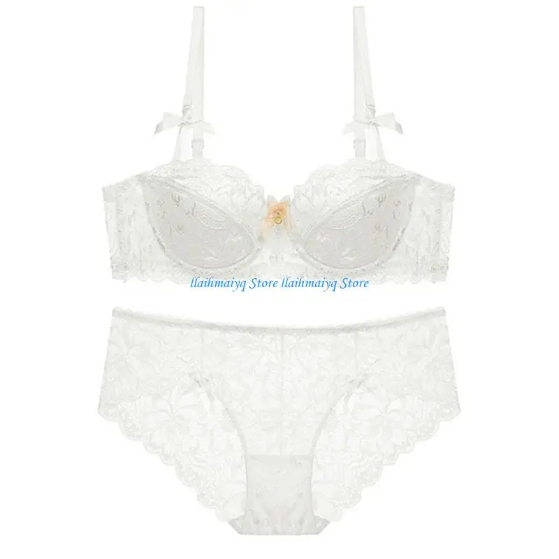 573B Women's Floral Lace Underwear Set with Push Up Bra and Panty Underwire Lingerie
573B Women's Floral Lace Underwear Set with Push Up Bra and Panty Underwire Lingerie