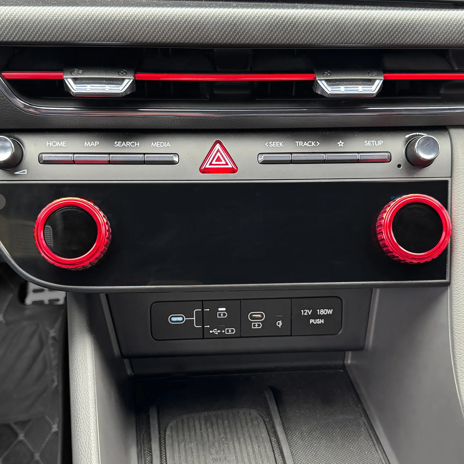 One Pair Aluminum Red Blue Black Interior Air Conditional Konb Ring Trim Cover For Hyundai Tucson NX4 2024 Accessories
One Pair Aluminum Red Blue Black Interior Air Conditional Konb Ring Trim Cover For Hyundai Tucson NX4 2024 Accessories