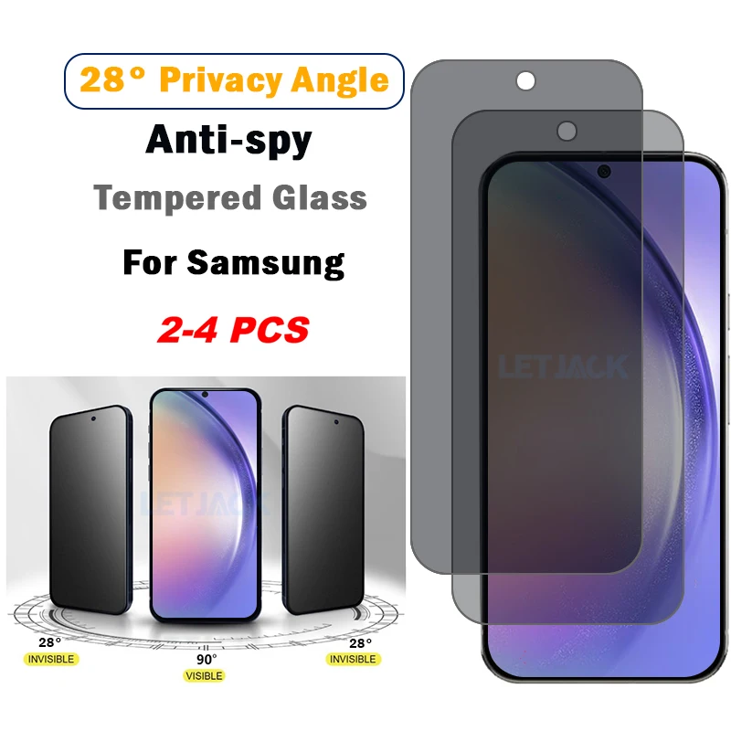 2-4Piece Anti-spy Tempered Glass for Samsung Galaxy A54 A34 A24 A14 A04 A04S A53 A33 A23 A13 A03 A52 A32 A22 5G Screen Protector
2-4Piece Anti-spy Tempered Glass for Samsung Galaxy A54 A34 A24 A14 A04 A04S A53 A33 A23 A13 A03 A52 A32 A22 5G Screen Protector