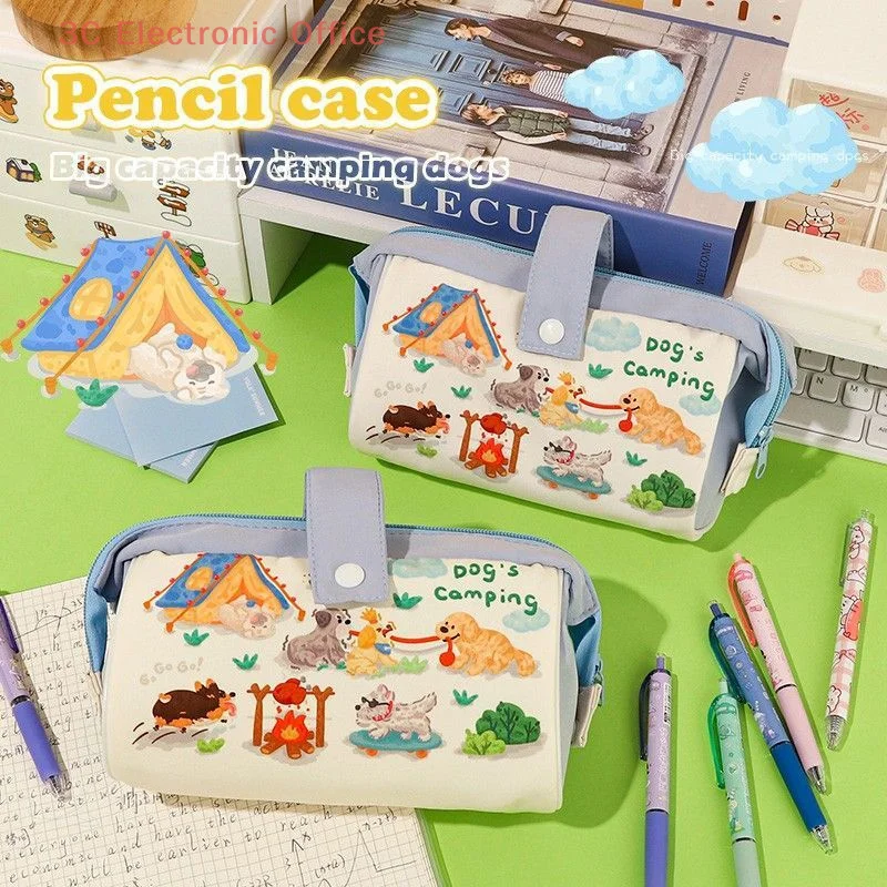 Cute Fashion Camping Puppy Pen Bag Cartoon Zipper Animal Pencil Bag Simple Makeup Bag Large Capacity Stationery Storage Bag
Cute Fashion Camping Puppy Pen Bag Cartoon Zipper Animal Pencil Bag Simple Makeup Bag Large Capacity Stationery Storage Bag