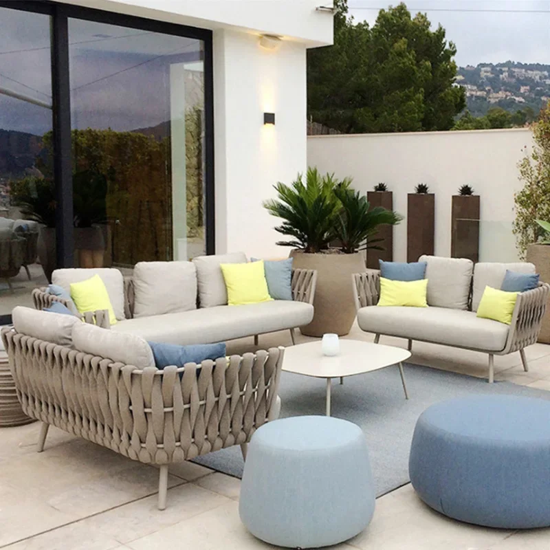 Outdoor rattan sofa courtyard outdoor sofa table and chair combination waterproof and sunscreen open air
Outdoor rattan sofa courtyard outdoor sofa table and chair combination waterproof and sunscreen open air