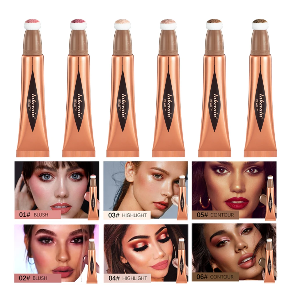 Multi-color Air Cushion Blush Highlight Contour Stick Long-lasting Easy Color Development Color Combination For Korea Makeup
Multi-color Air Cushion Blush Highlight Contour Stick Long-lasting Easy Color Development Color Combination For Korea Makeup