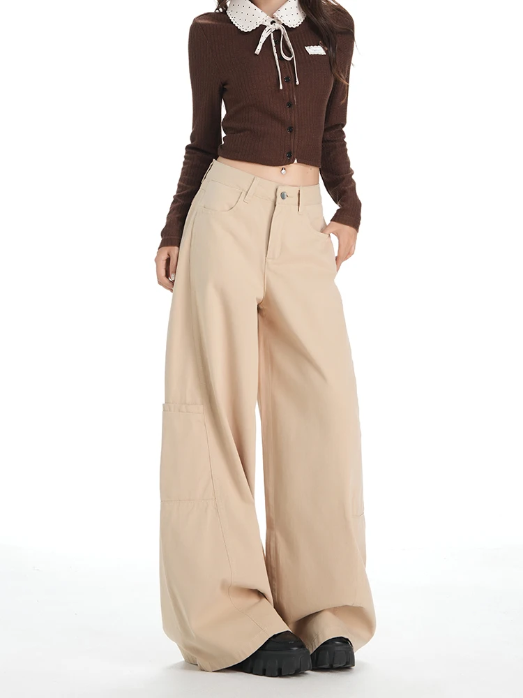 High Waist Wide Leg Brown Denim Pants Women's Loose Fit Workwear Style Casual Trousers Retro American Spicy Girl Jeans
High Waist Wide Leg Brown Denim Pants Women's Loose Fit Workwear Style Casual Trousers Retro American Spicy Girl Jeans