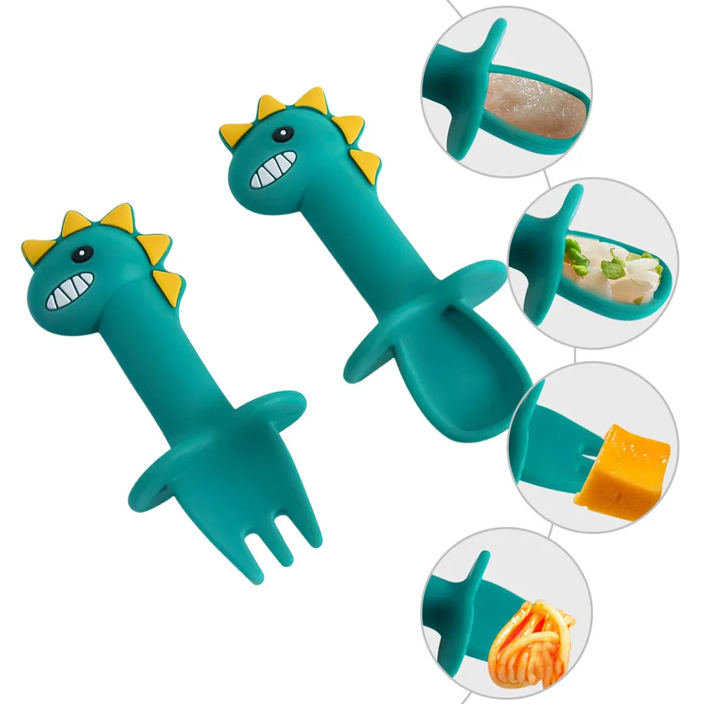 Silicone Spoon and Fork Toddler Utensils Set Nontoxic Bpa Free Cartoon Design Suitable for Different Age Kids Toddler Utensils
Silicone Spoon and Fork Toddler Utensils Set Nontoxic Bpa Free Cartoon Design Suitable for Different Age Kids Toddler Utensils