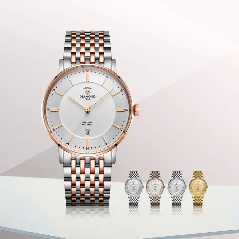 Shanghai Diamond Watch Men's Mechanical Watch Automatic Fine Calendar Genuine 3300 Men's 3310 Simple Watch for The Elderly
Shanghai Diamond Watch Men's Mechanical Watch Automatic Fine Calendar Genuine 3300 Men's 3310 Simple Watch for The Elderly