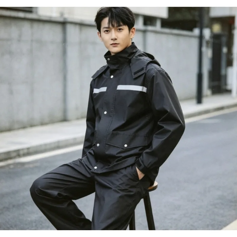 Rainwear Set Jacket and Trousers Quick Release Buckle for E Bike Riding Fishing Touring and Park Patrol Windproof Lightweight
Rainwear Set Jacket and Trousers Quick Release Buckle for E Bike Riding Fishing Touring and Park Patrol Windproof Lightweight
