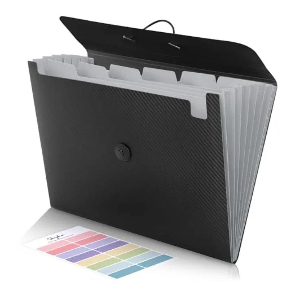 Expanding File Folder with 7 Pockets, Accordion File Organizer, Folders for Documents, Portable Receipt Paper Organizer, Letter
Expanding File Folder with 7 Pockets, Accordion File Organizer, Folders for Documents, Portable Receipt Paper Organizer, Letter