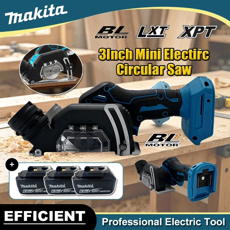 Makita 3Inch Mini Brushless Electric Circular Saw Cordless Rechargeable Handheld Electirc Cut Off Grinder Tool for 18V Battery
Makita 3Inch Mini Brushless Electric Circular Saw Cordless Rechargeable Handheld Electirc Cut Off Grinder Tool for 18V Battery