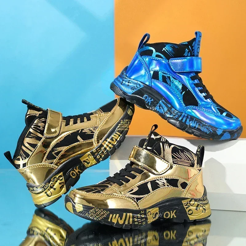 Tennis Shoes for Boys High Top PU Boots for Kids Outdoor Sports Non Slip Sneakers Free Shipping Childrens Basketball Shoes
Tennis Shoes for Boys High Top PU Boots for Kids Outdoor Sports Non Slip Sneakers Free Shipping Childrens Basketball Shoes