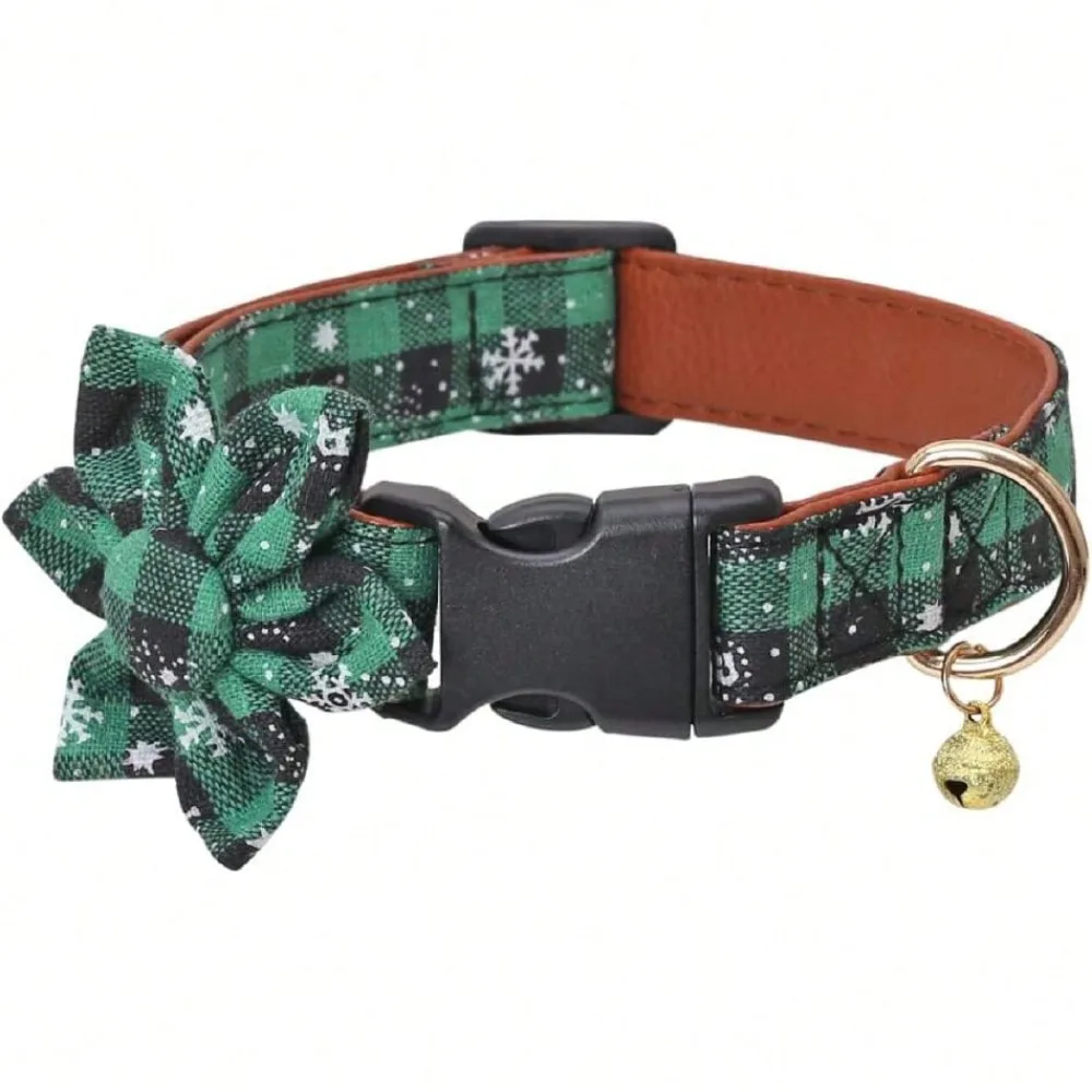 Christmas Dog Collar Snowflake Classic Plaid Adjustable With Cute Bow Tie And Bells,26174398
Christmas Dog Collar Snowflake Classic Plaid Adjustable With Cute Bow Tie And Bells,26174398