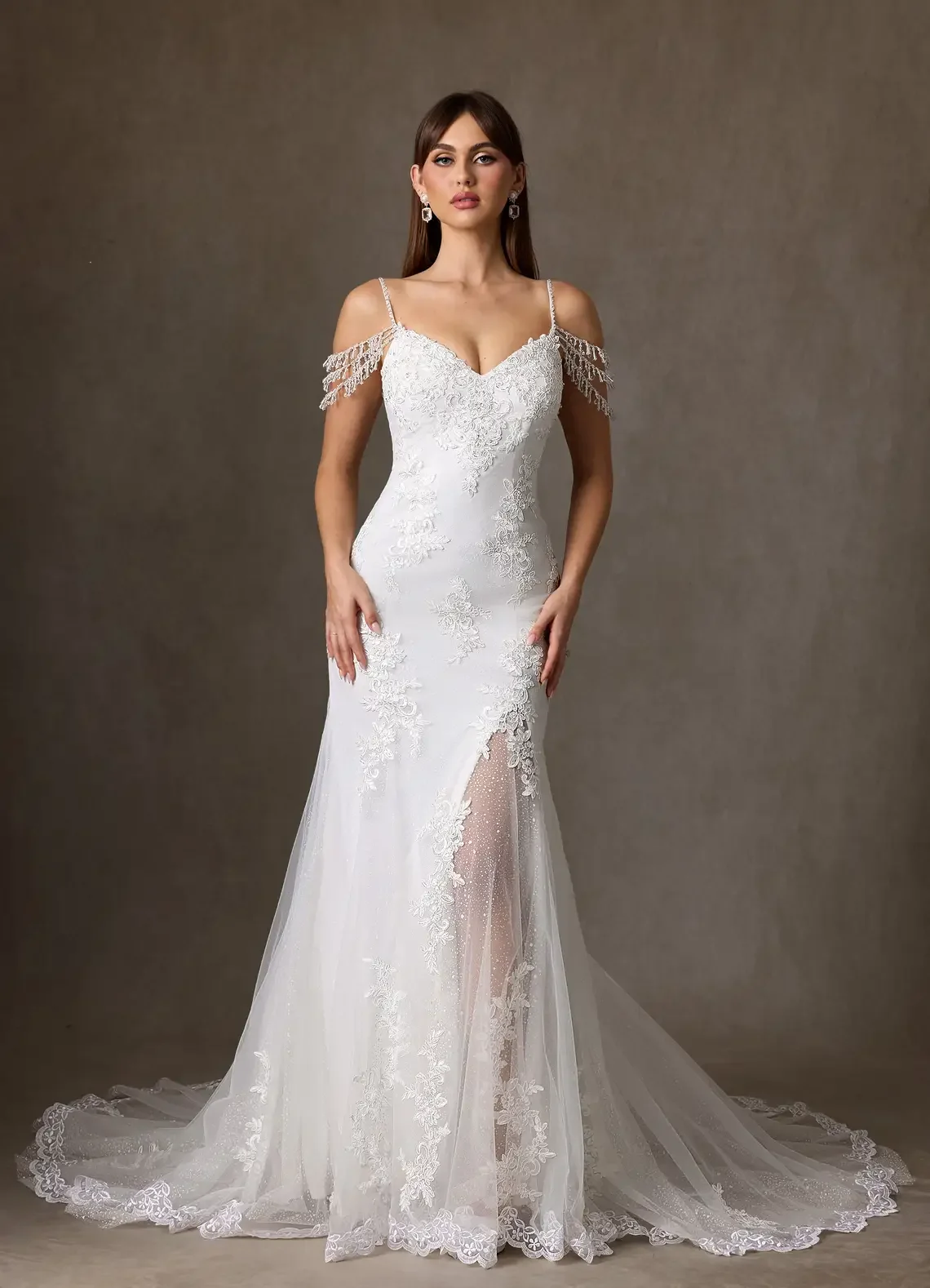Customized Sexy Mermaid Backless Wedding Dresses Appliques Spaghetti Straps for Bridal Gowns robe de mariée Vestidos De Novia
Customized Sexy Mermaid Backless Wedding Dresses Appliques Spaghetti Straps for Bridal Gowns robe de mariée Vestidos De Novia