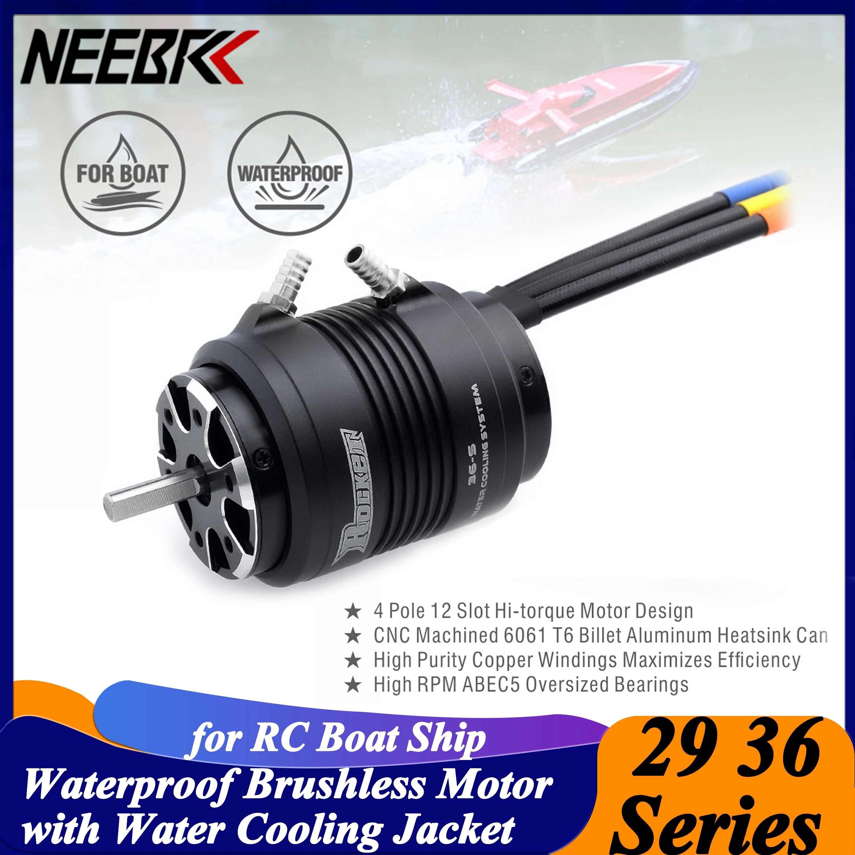 Surpass Hobby Rocket 2948 2958 2968 3660 3670 Brushless Motor Water Cooling Jacket for RC Boat Traxxas M41 Catamaran Spartan
Surpass Hobby Rocket 2948 2958 2968 3660 3670 Brushless Motor Water Cooling Jacket for RC Boat Traxxas M41 Catamaran Spartan