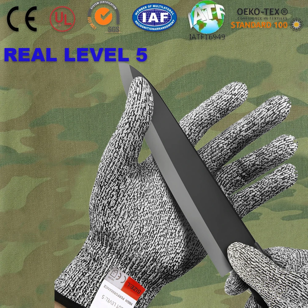 CE Level 5 Safety Labor Protection Gloves Anti-Cut Gloves Work Anti-Scratch Glass Cutting Gardening Wear-Resistant Non-Slip
CE Level 5 Safety Labor Protection Gloves Anti-Cut Gloves Work Anti-Scratch Glass Cutting Gardening Wear-Resistant Non-Slip