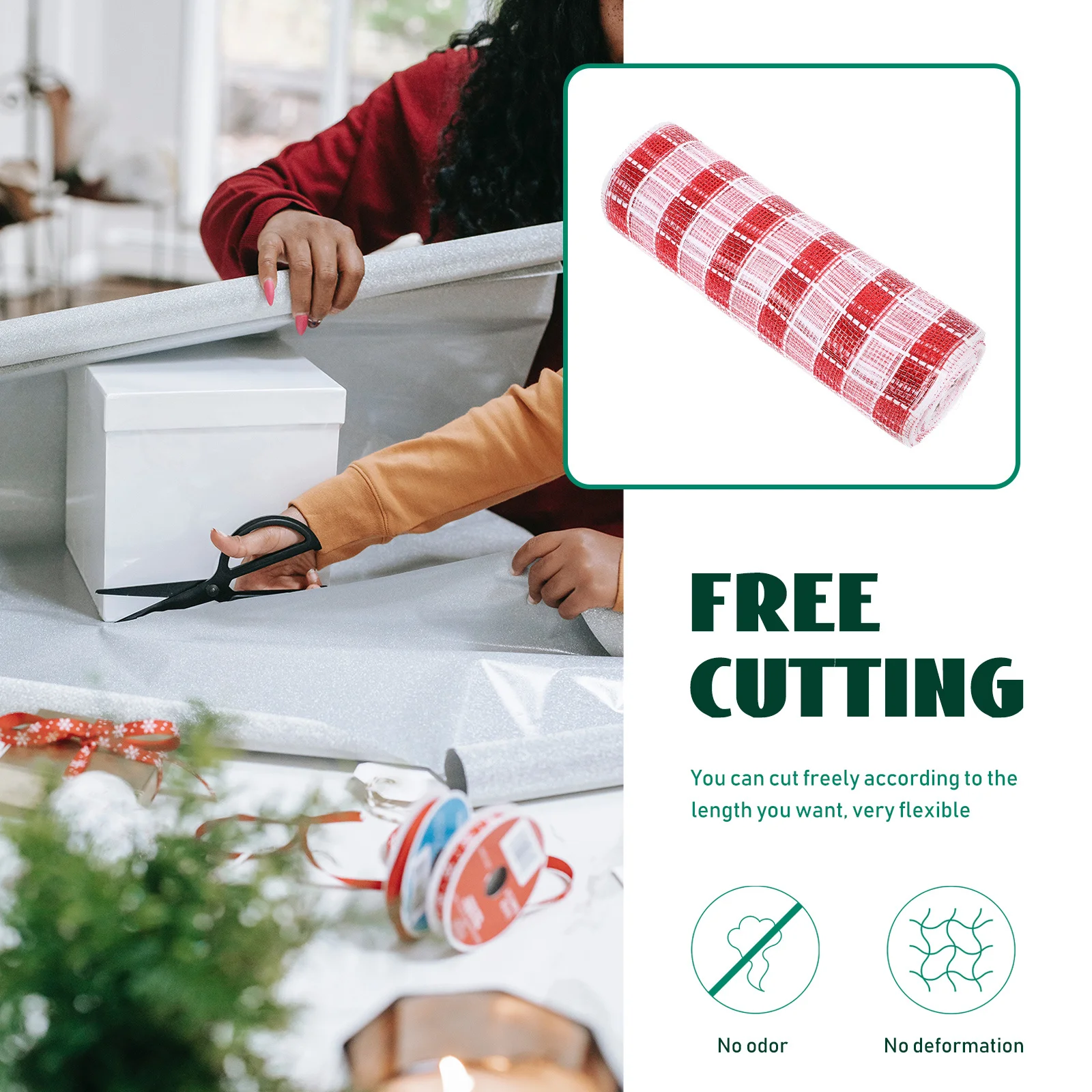 1 Roll Festival Mesh Ribbon Xmas Ornament Wreath Bowknot Decorative Net Tulle Ribbon For Gift Wrapping Party Decor Diy Crafts
1 Roll Festival Mesh Ribbon Xmas Ornament Wreath Bowknot Decorative Net Tulle Ribbon For Gift Wrapping Party Decor Diy Crafts