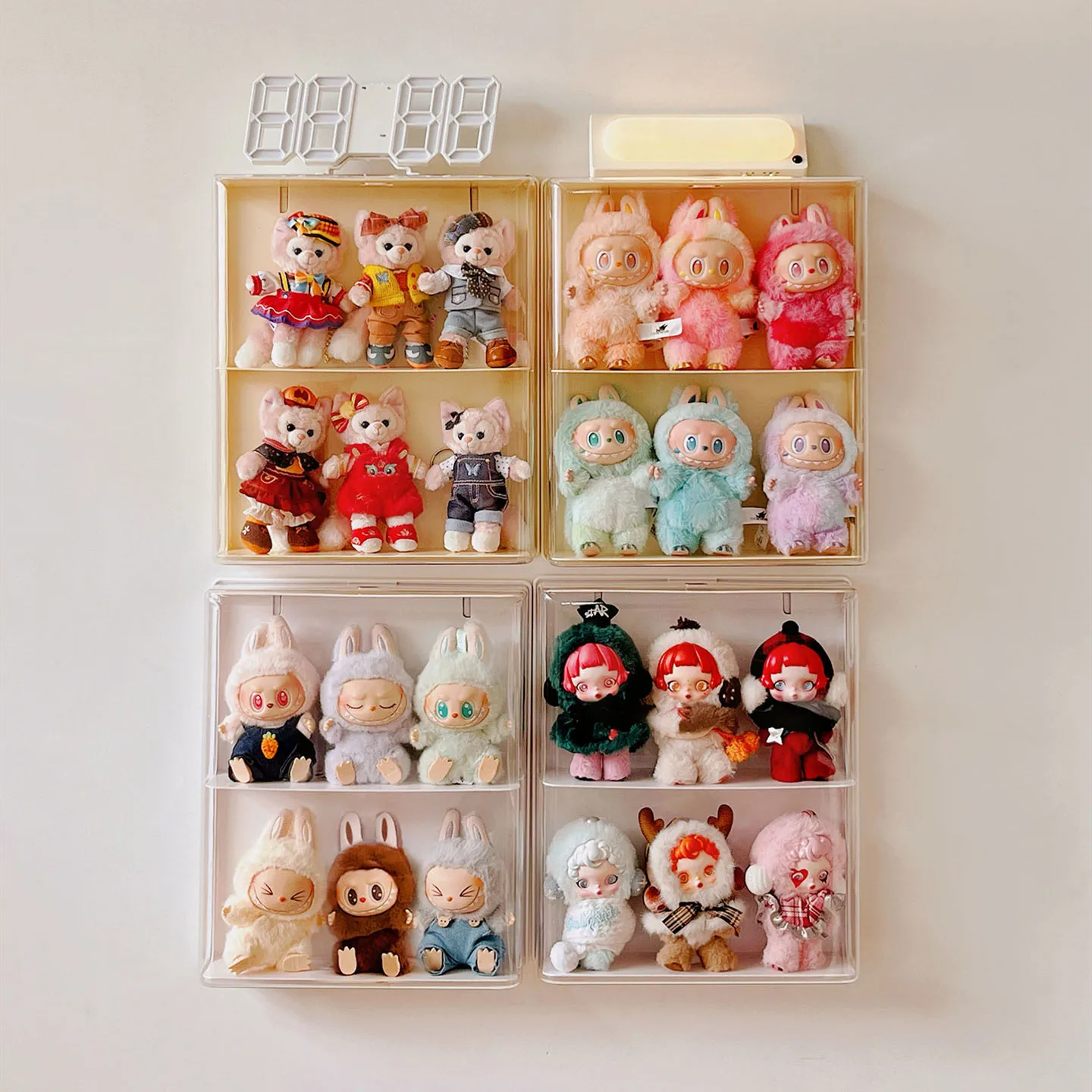 Wall-Mounted Doll Toy Pendant Display Box Transparent Plush Dolls Blind Box Storage Display Stand Dustproof Cabinet for LinaBell
Wall-Mounted Doll Toy Pendant Display Box Transparent Plush Dolls Blind Box Storage Display Stand Dustproof Cabinet for LinaBell