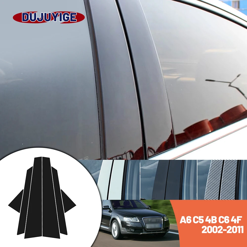Bright black carbon fiber door and window B C Pillar sticker suitable For Audi A6 C5 4B C6 4F 2002-2011 2003 2004 2005
Bright black carbon fiber door and window B C Pillar sticker suitable For Audi A6 C5 4B C6 4F 2002-2011 2003 2004 2005