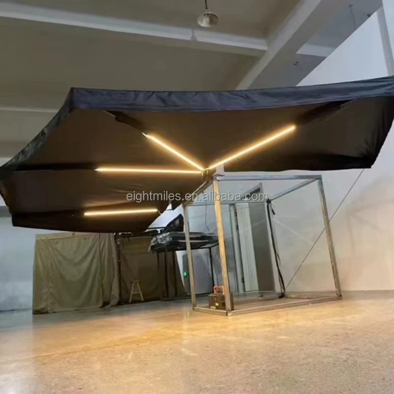 270 Car Degrees,LED Lights Car Side Awning with Sides Fence Wall Pickup Camper 270 Awning 4x4 Free Standing for Caravan
270 Car Degrees,LED Lights Car Side Awning with Sides Fence Wall Pickup Camper 270 Awning 4x4 Free Standing for Caravan