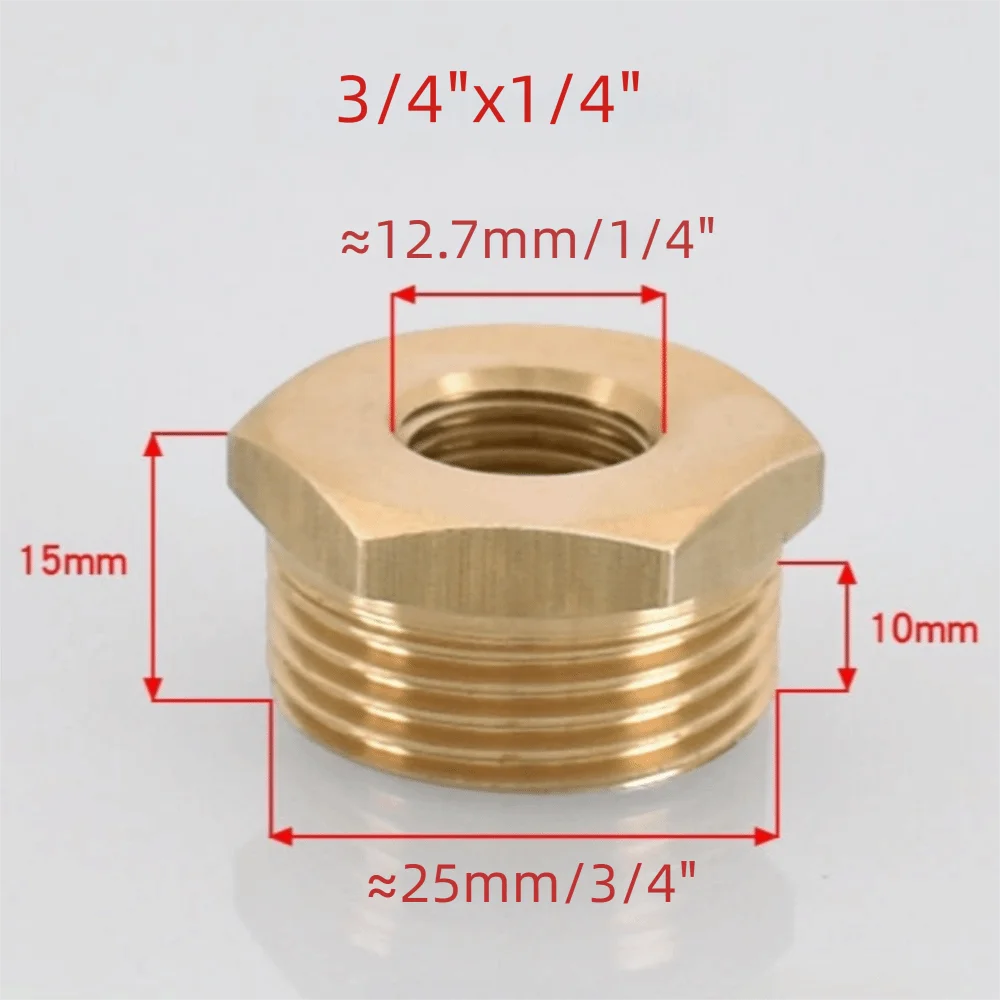 Connector 1/8 1/4 3/8 1/2 3/4 Brass Hex Bushing Brass Hex Threaded Reducing Coupler Copper Connector
Connector 1/8 1/4 3/8 1/2 3/4 Brass Hex Bushing Brass Hex Threaded Reducing Coupler Copper Connector