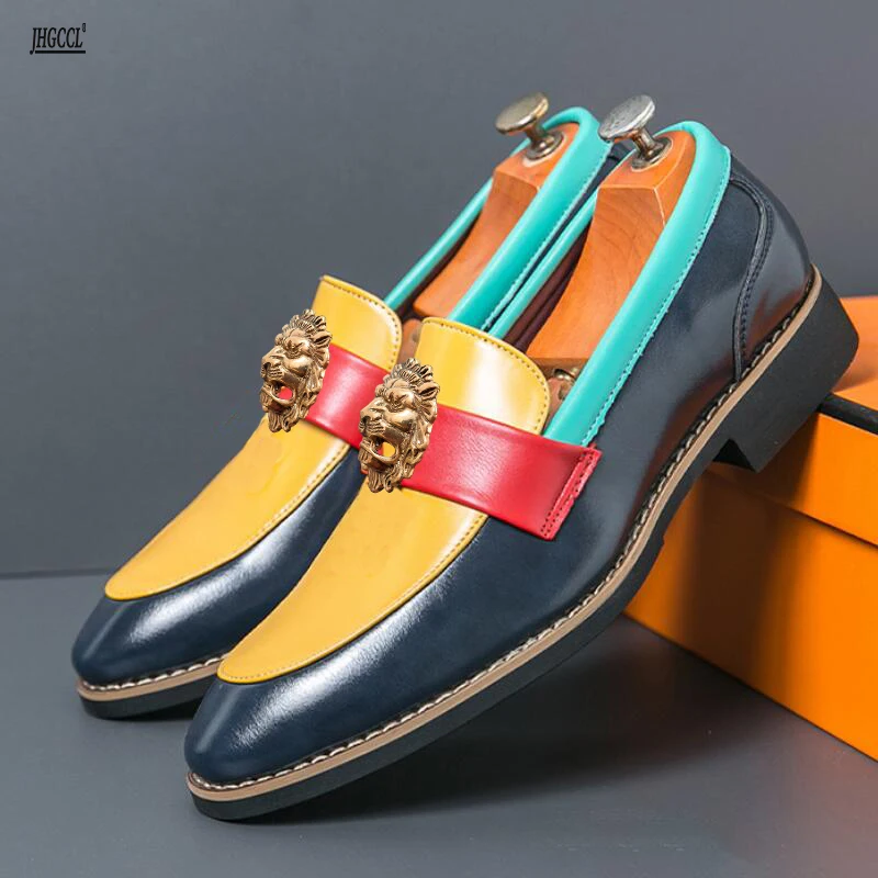 Men's shoes large size 48 new casual leather shoes Fashion men's feet loafers retro trend color matching dress shoes A19
Men's shoes large size 48 new casual leather shoes Fashion men's feet loafers retro trend color matching dress shoes A19
