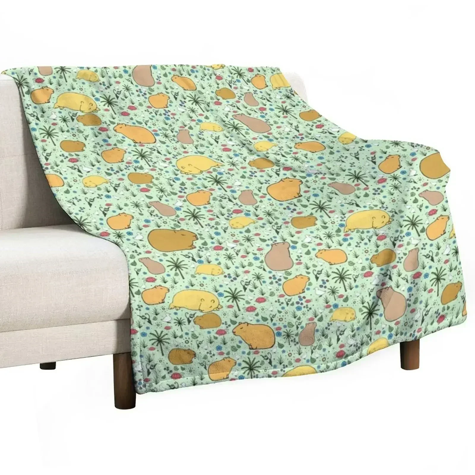 Capybaras in Green Throw Blanket Decorative Sofas Hair Decorative Beds Soft Beds Blankets
Capybaras in Green Throw Blanket Decorative Sofas Hair Decorative Beds Soft Beds Blankets