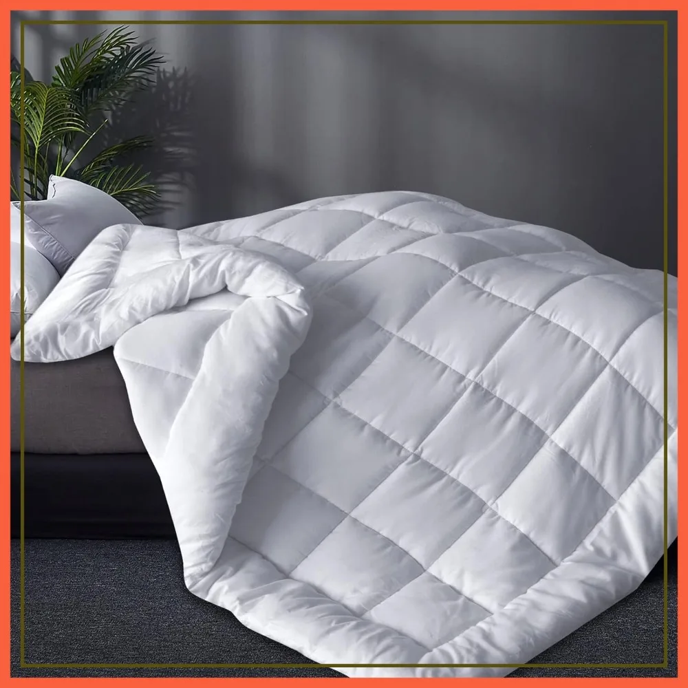 Down Alternative Comforter Queen/Full Size White, Quilted with Corner Tabs, Lightweight All Season Bedding
Down Alternative Comforter Queen/Full Size White, Quilted with Corner Tabs, Lightweight All Season Bedding