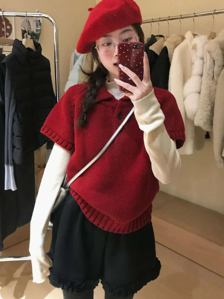 Красный вязаный свитер Ne, женский осенне-зимний жилет ort Sve, верхняя одежда, новогодняя мода, корейский Sle Warmth Guaran...
Красный вязаный свитер Ne, женский осенне-зимний жилет ort Sve, верхняя одежда, новогодняя мода, корейский Sle Warmth Guaran...