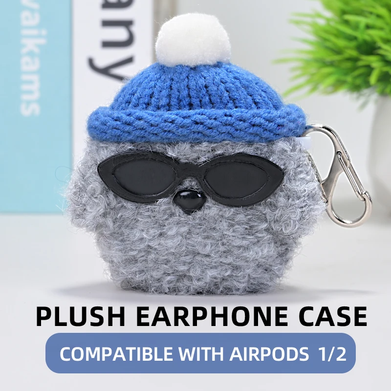 Plush Case cover Compatible with Apple Airpods 1/2 Handmade Knitted Cartoon Creative Funny Cute earbuds Headphone Cases
Plush Case cover Compatible with Apple Airpods 1/2 Handmade Knitted Cartoon Creative Funny Cute earbuds Headphone Cases