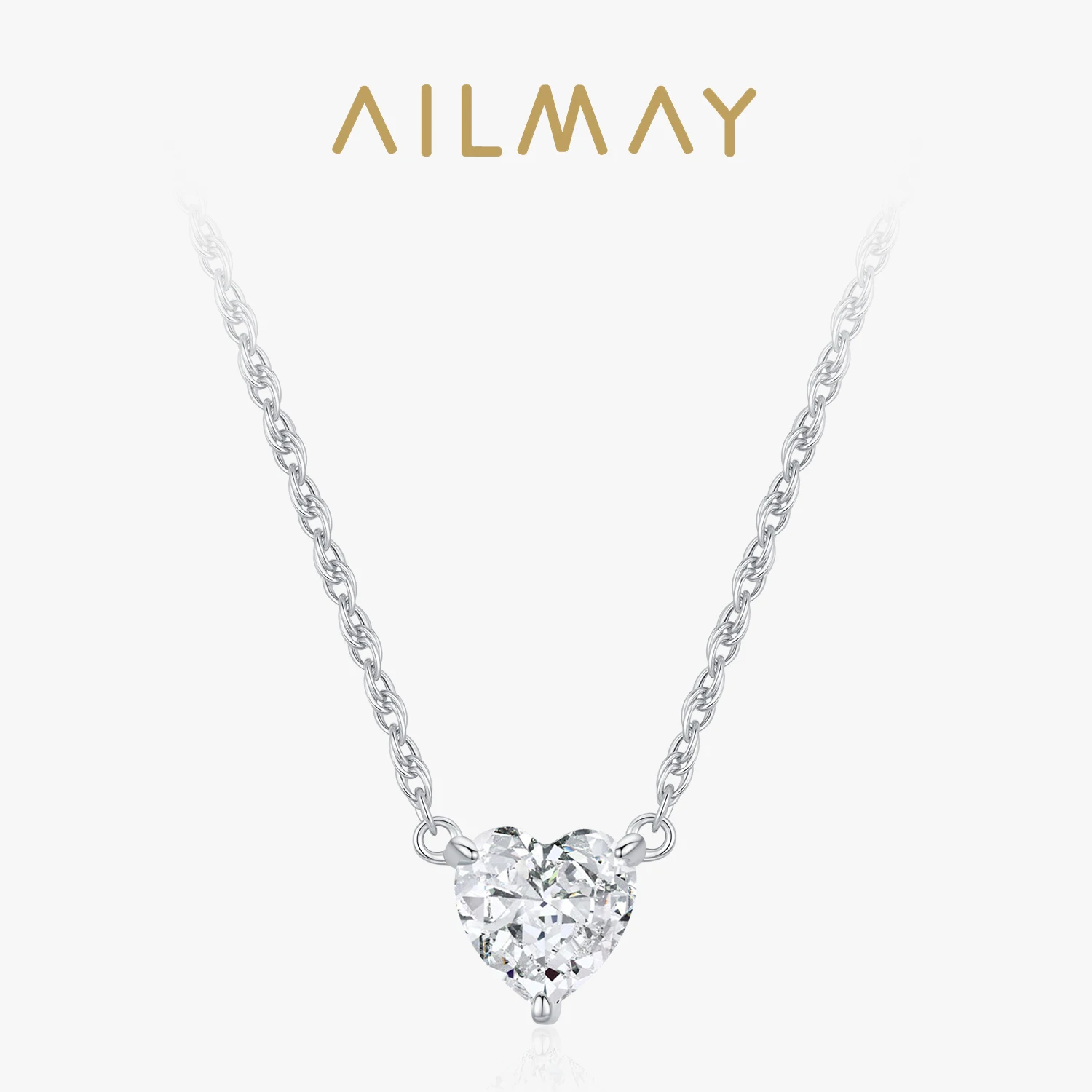Ailmay Romantic 925 Sterling Silver Sparkling Heart Shaped Pendant Necklace Wedding Accessories Anniversary Jewelry Gift
Ailmay Romantic 925 Sterling Silver Sparkling Heart Shaped Pendant Necklace Wedding Accessories Anniversary Jewelry Gift