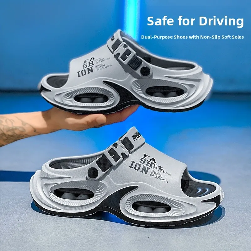 Men's Summer Slippers Anti-Slip Driving Soft Bottom Sports Casual Large Size 45 Beach Sandals Comfortable Wear Outerwear
Men's Summer Slippers Anti-Slip Driving Soft Bottom Sports Casual Large Size 45 Beach Sandals Comfortable Wear Outerwear