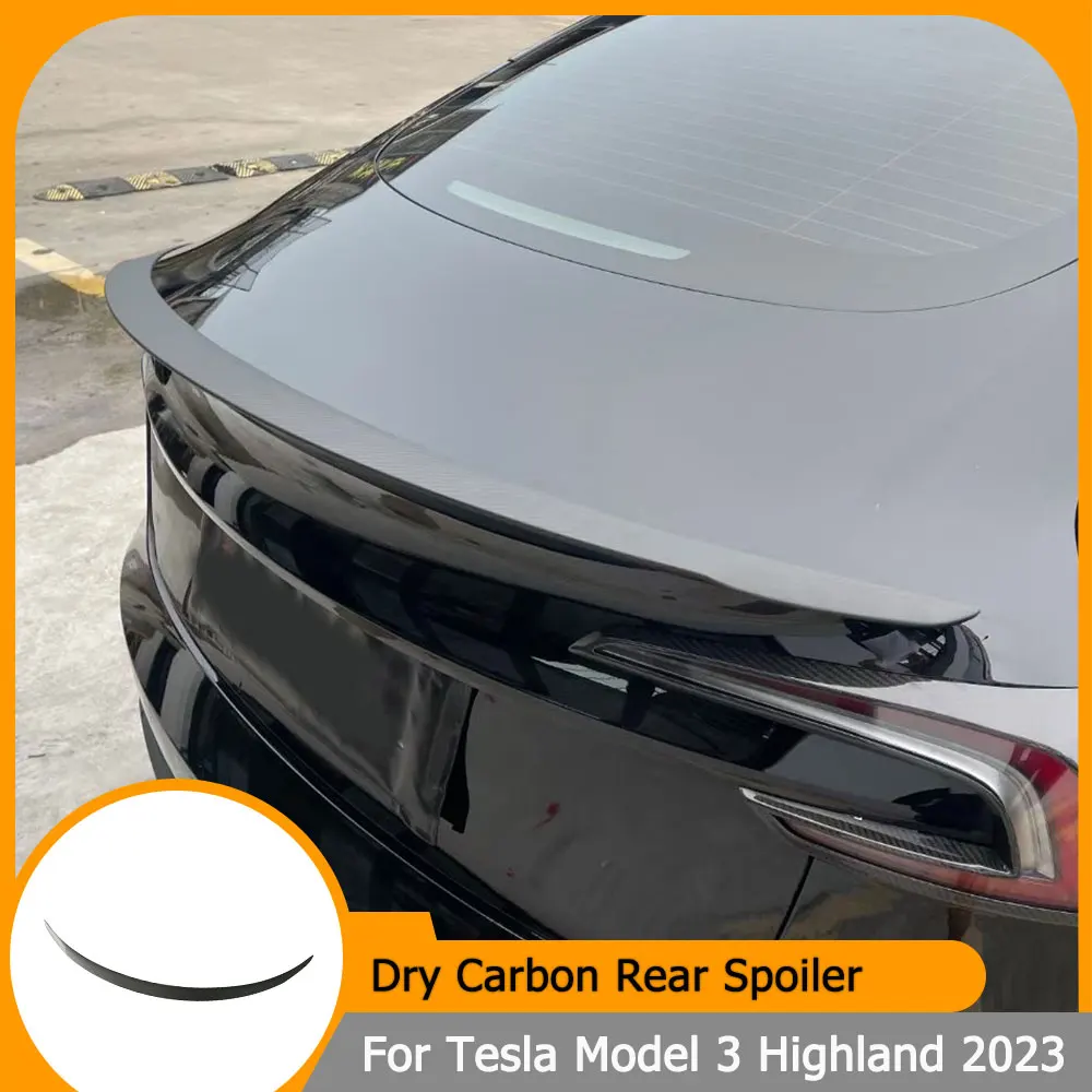Car Rear Spoiler for Tesla Model 3 Highland 2023+ Matte Carbon Car Rear Spoiler Trunk Boot Lip Wing
Car Rear Spoiler for Tesla Model 3 Highland 2023+ Matte Carbon Car Rear Spoiler Trunk Boot Lip Wing