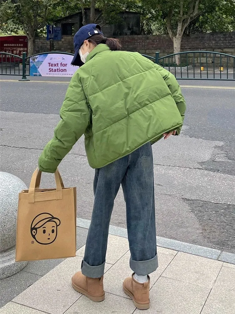plus Size Women's Fashion Thickened Cotton Jacket Green Short Bread Style Coat Autumn Winter New Arrival Casual High Waist
plus Size Women's Fashion Thickened Cotton Jacket Green Short Bread Style Coat Autumn Winter New Arrival Casual High Waist