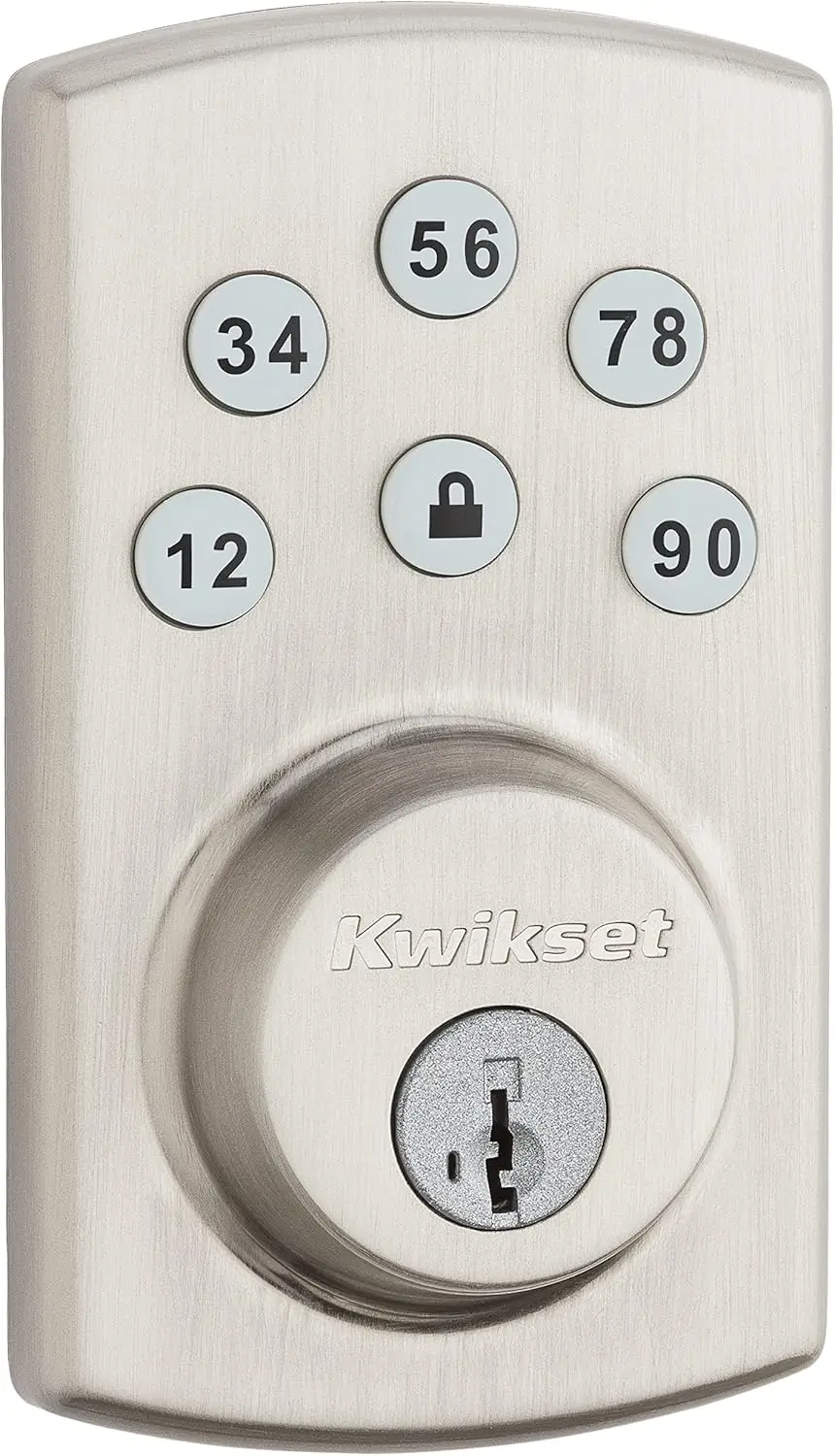 Electronic Keyless Entry Deadbolt Lock with Auto-Locking, 6-Button Keypad, Smart Security Tech in Satin Nickel
Electronic Keyless Entry Deadbolt Lock with Auto-Locking, 6-Button Keypad, Smart Security Tech in Satin Nickel